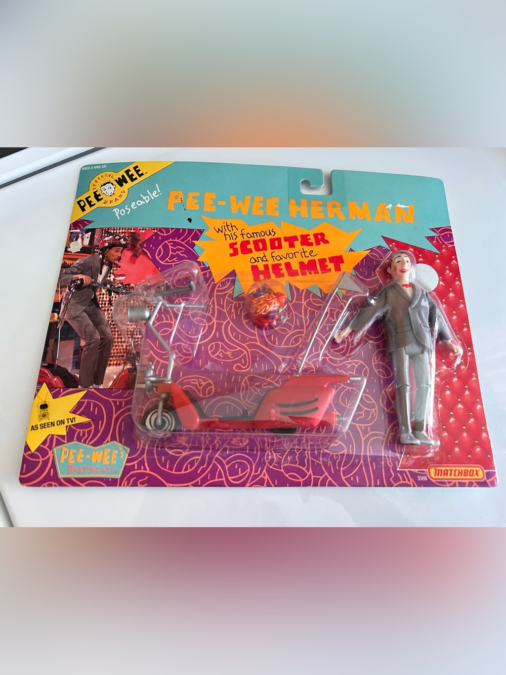 Matchbox Pee-Wee's Playhouse Playset Back Cover with Logo - NIB